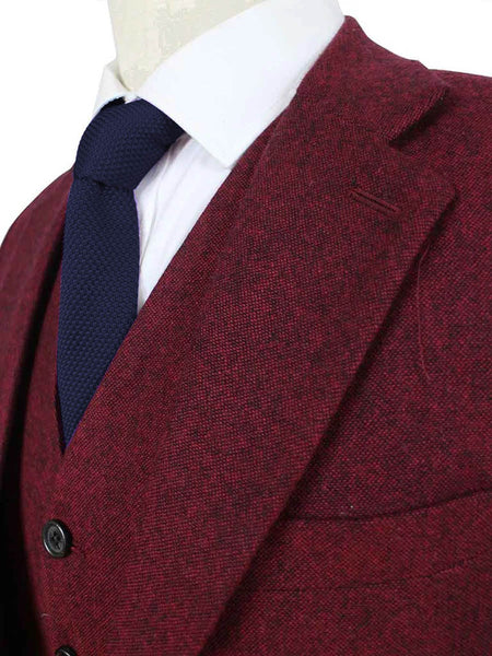 Tweed clearance burgundy suit