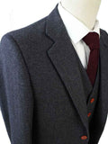 CHARCOAL HERRINGBONE TWEED 3 PIECE SUIT