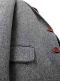 CLASSIC GREY HERRINGBONE TWEED 3 PIECE SUIT