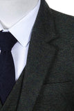 CLASSIC GREEN BARLEYCORN TWEED 2 PIECE SUIT