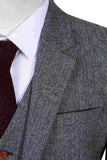 CLASSIC GREY HERRINGBONE TWEED 3 PIECE SUIT