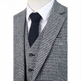 CLASSIC HOUNDSTOOTH TWEED 3 PIECE SUIT