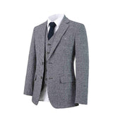 CLASSIC HOUNDSTOOTH TWEED 3 PIECE SUIT