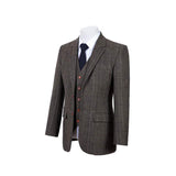 COUNTRY ESTATE GREEN HERRINGBONE TWEED 3 PIECE SUIT