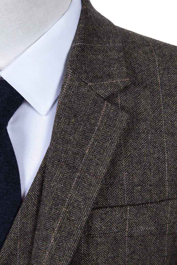 Suitable Tweed Blazer Herringbone Green BL-2BT-HBTWE-AW23-01 order online