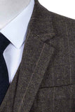 COUNTRY ESTATE GREEN HERRINGBONE TWEED 3 PIECE SUIT