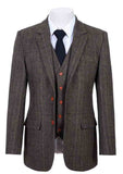 COUNTRY ESTATE GREEN HERRINGBONE TWEED 3 PIECE SUIT