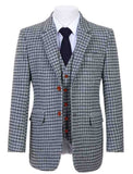 GREY HOUNDSTOOTH TWEED 3 PIECE SUIT