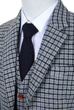 GREY HOUNDSTOOTH TWEED 3 PIECE SUIT