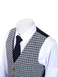 GREY HOUNDSTOOTH TWEED 3 PIECE SUIT