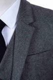 GREY TWILL TWEED 3 PIECE SUIT