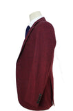 MAROON BARLEYCORN TWEED 3 PIECE SUIT