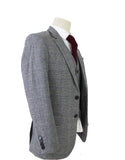 RETRO GREY PRINCE OF WALES TWEED 3 PIECE SUIT